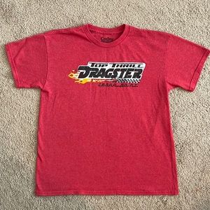Cedar Point Retired Roller Coaster Red T-Shirt Youth Sz Large